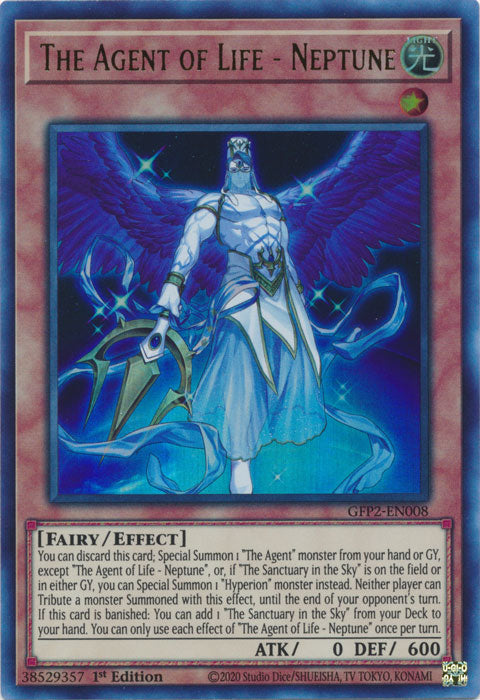 Yugioh - The Agent of Life - Neptune *Ultra Rare* GFP2-EN008 (NM)