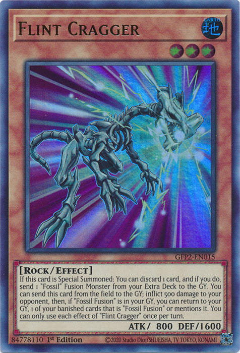 Yugioh - Flint Cragger *Ultra Rare* GFP2-EN015 (NM)