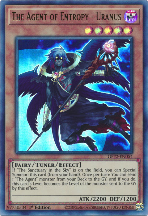 Yugioh - The Agent of Entropy - Uranus *Ultra Rare* GFP2-EN054 (NM)