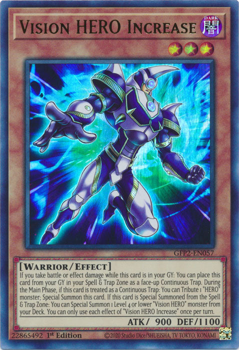 Yugioh - Vision HERO Increase *Ultra Rare* GFP2-EN057 (NM)