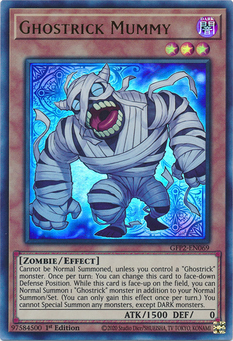 Yugioh - Ghostrick Mummy *Ultra Rare* GFP2-EN069 (NM)
