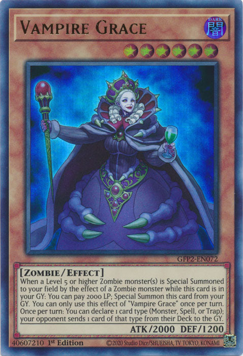 Yugioh - Vampire Grace *Ultra Rare* GFP2-EN072 (NM)