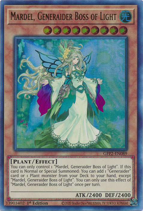 Yugioh - Mardel, Generaider Boss of Light *Ultra Rare* GFP2-EN089 (NM)