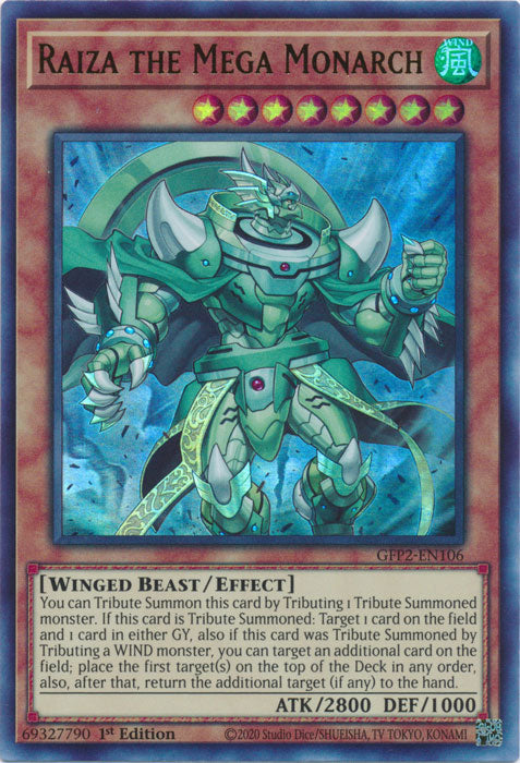 Yugioh - Raiza the Mega Monarch *Ultra Rare* GFP2-EN106 (NM)