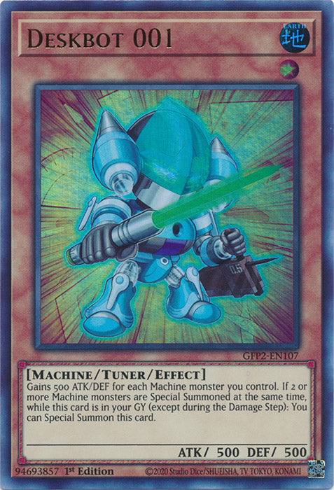 Yugioh - Deskbot 001 *Ultra Rare* GFP2-EN107 (NM)
