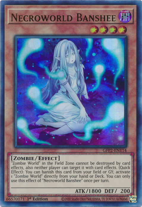 Yugioh - Necroworld Banshee *Ultra Rare* GFP2-EN114 (NM)