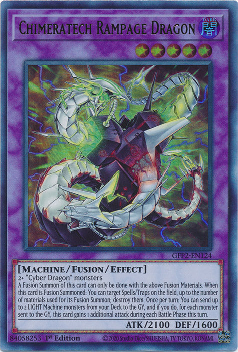 Yugioh - Chimeratech Rampage Dragon *Ultra Rare* GFP2-EN124 (NM)