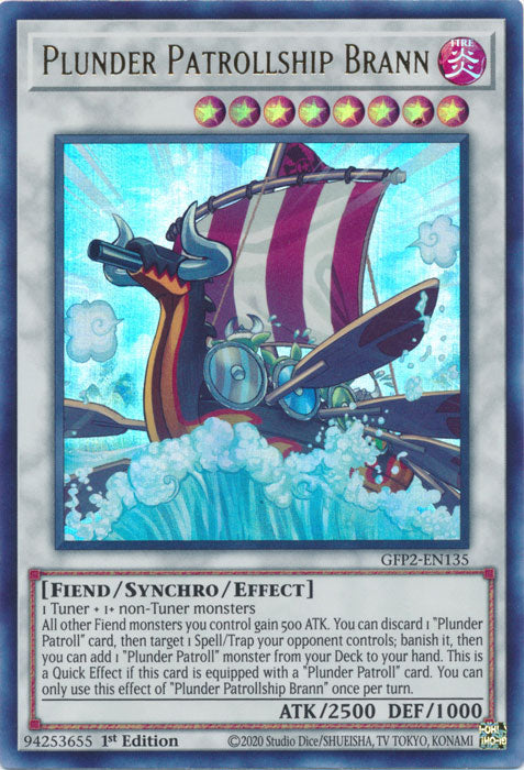 Yugioh - Plunder Patrollship Brann *Ultra Rare* GFP2-EN135 (NM)
