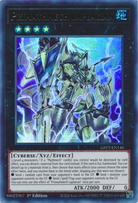 Yugioh - Primathmech Laplacian *Ultra Rare* GFP2-EN146 (NM)