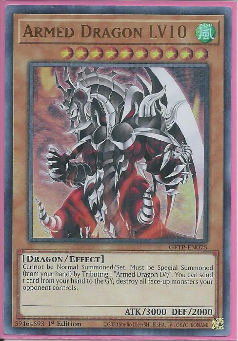 Yugioh - Armed Dragon LV10 *Ultra Rare* GFTP-EN075 (NM)