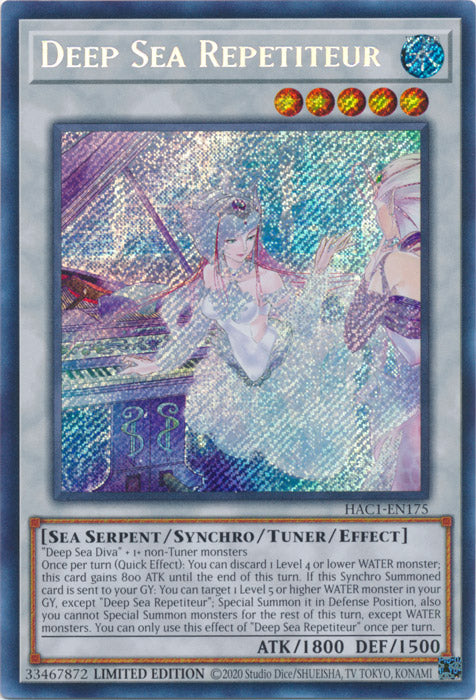 Yugioh - Deep Sea Repetiteur *Secret Rare* HAC1-EN175 (NM)