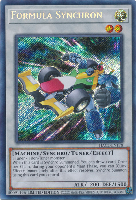 Yugioh - Formula Synchron *Secret Rare* HAC1-EN178 (NM)