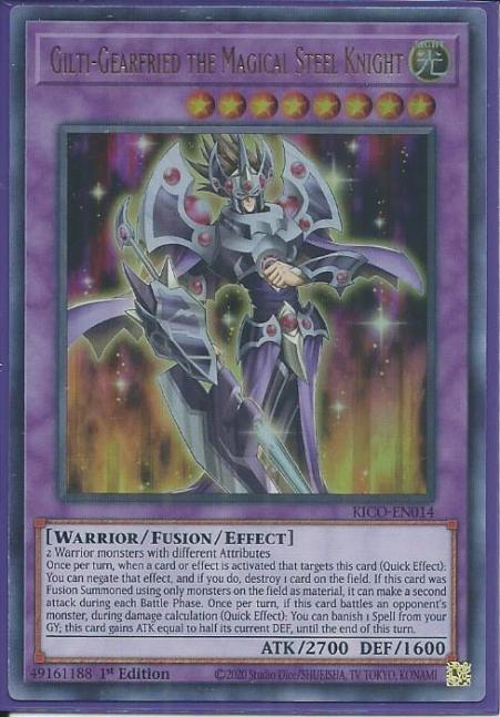 Yugioh - Gilti-Gearfried the Magical Steel Knight *Ultra Rare* KICO-EN014 (NM)