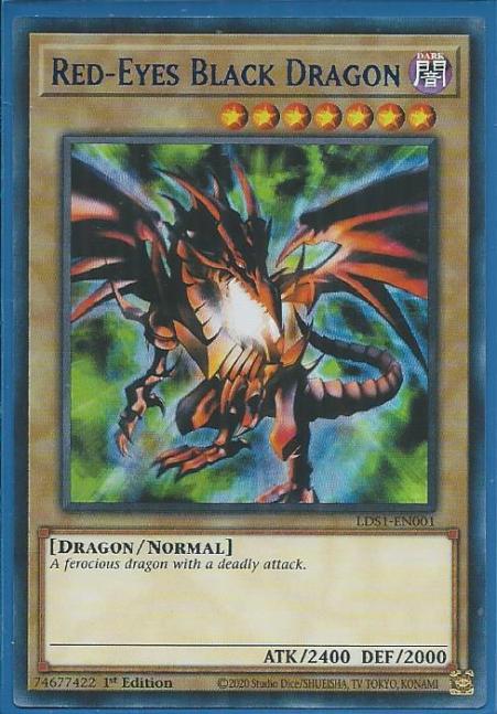 Yugioh - Red-Eyes Black Dragon *Blue Ultra Rare* LDS1-EN001 (NM/M)