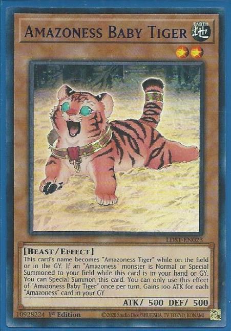 Yugioh - Amazoness Baby Tiger *Purple Ultra Rare* LDS1-EN023 (NM/M)