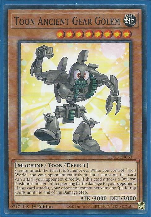 Yugioh - Toon Ancient Gear Golem *Common* LDS1-EN063 (NM)