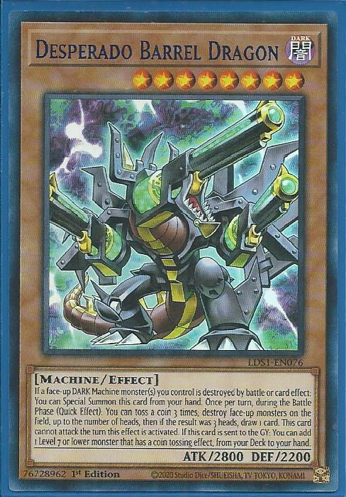 Yugioh - Desperado Barrel Dragon *Blue Ultra Rare* LDS1-EN076 (NM/M)