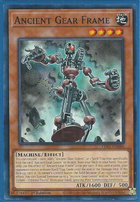 Yugioh - Ancient Gear Frame *Common* LDS1-EN086 (NM)
