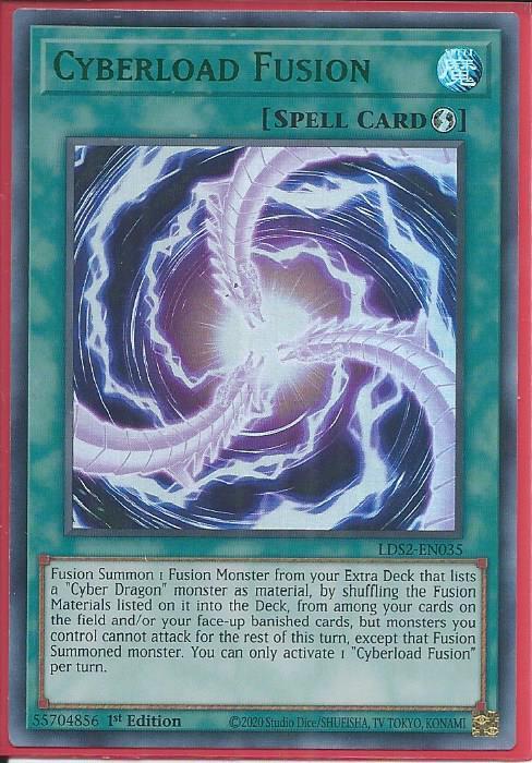 Yugioh - Cyberload Fusion *Green Ultra Rare* LDS2-EN035 (NM/M)