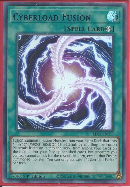 Yugioh - Cyberload Fusion *Purple Ultra Rare* LDS2-EN035 (NM/M)