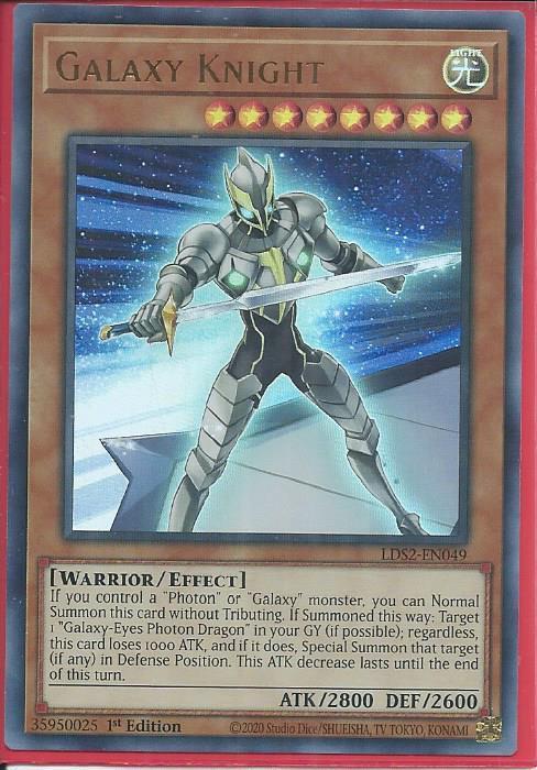 Yugioh - Galaxy Knight *Ultra Rare* LDS2-EN049 (NM)