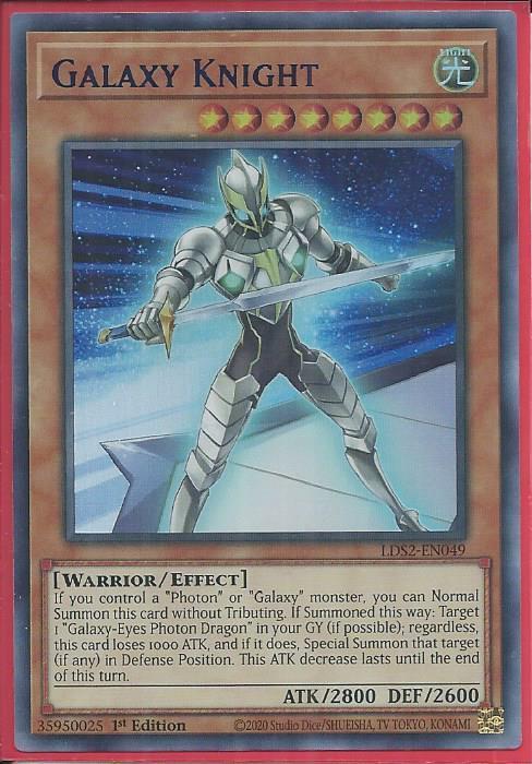 Yugioh - Galaxy Knight *Blue Ultra Rare* LDS2-EN049 (NM)