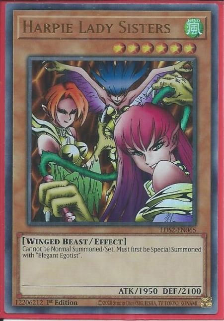 Yugioh - Harpie Lady Sisters *Ultra Rare* LDS2-EN065 (NM)