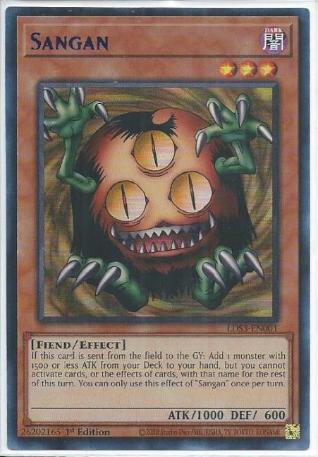 Yugioh - Sangan *Blue Ultra Rare* LDS3-EN001 (NM/M)