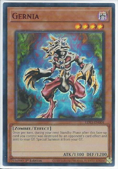 Yugioh - Gernia *Red Ultra Rare* LDS3-EN004 (NM/M)