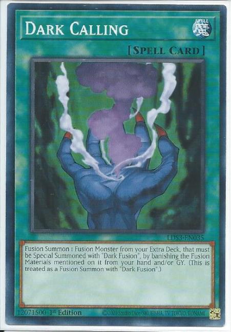 Yugioh - Dark Calling *Common* LDS3-EN035 (NM/M)