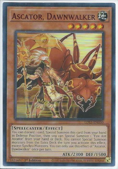 Yugioh - Ascator, Dawnwalker *Red Ultra Rare* LDS3-EN050 (NM/M)