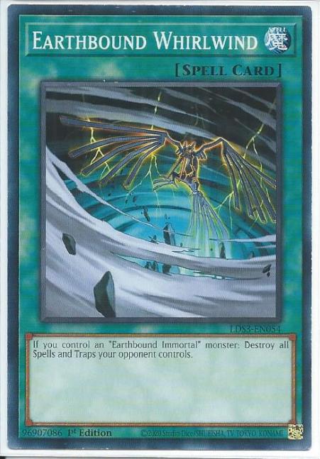 Yugioh - Earthbound Whirlwind *Common* LDS3-EN054 (NM/M)