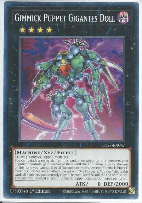 Yugioh - Gimmick Puppet Gigantes Doll *Common* LDS3-EN067 (NM/M)