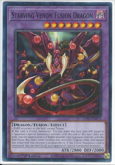 Yugioh - Starving Venom Fusion Dragon *Common* LDS3-EN073 (NM/M)