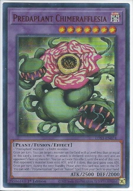 Yugioh - Predaplant Chimerafflesia *Red Ultra Rare* LDS3-EN074 (NM/M)