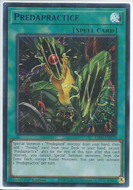 Yugioh - Predapractice *Blue Ultra Rare* LDS3-EN079 (NM/M)