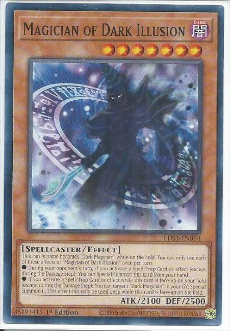 Yugioh - Magician of Dark Illusion *Common* LDS3-EN084 (NM)