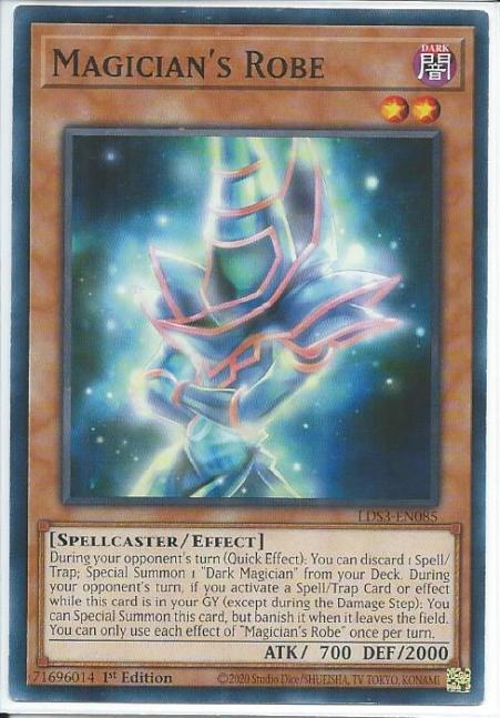 Yugioh - Magician's Robe *Common* LDS3-EN085 (NM)