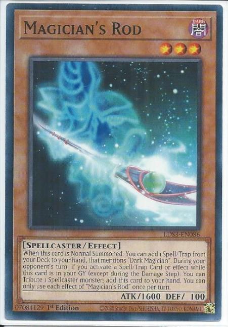 Yugioh - Magician's Rod *Common* LDS3-EN086 (NM)