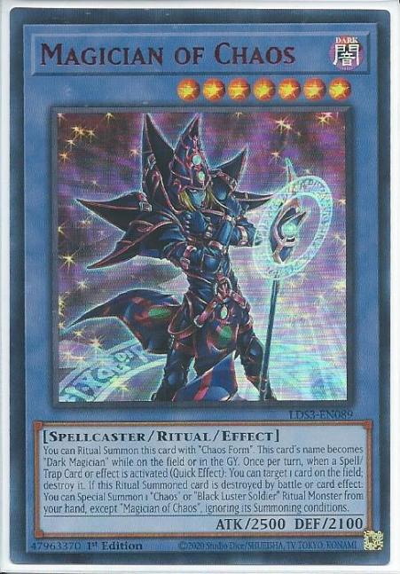 Yugioh - Magician of Chaos *Red Ultra Rare* LDS3-EN089 (NM)