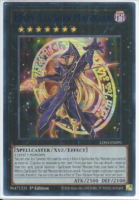 Yugioh - Ebon Illusion Magician *Blue Ultra Rare* LDS3-EN091 (NM/M)