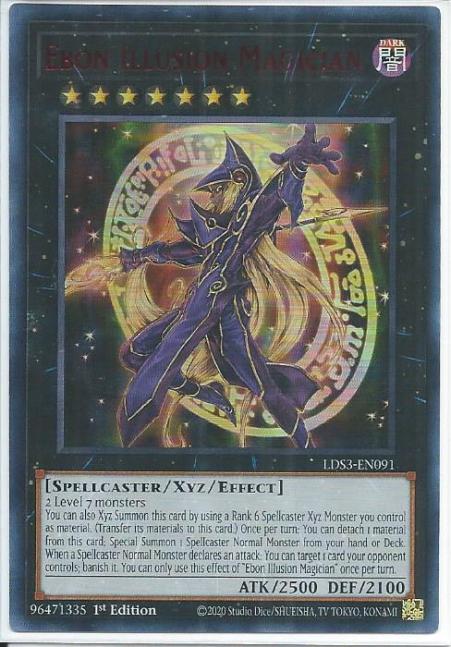 Yugioh - Ebon Illusion Magician *Red Ultra Rare* LDS3-EN091 (NM/M)