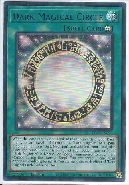 Yugioh - Dark Magical Circle *Blue Ultra Rare* LDS3-EN093 (NM)