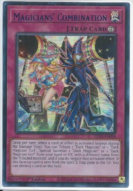 Yugioh - Magicians' Combination *Blue Ultra Rare* LDS3-EN099 (NM/M)
