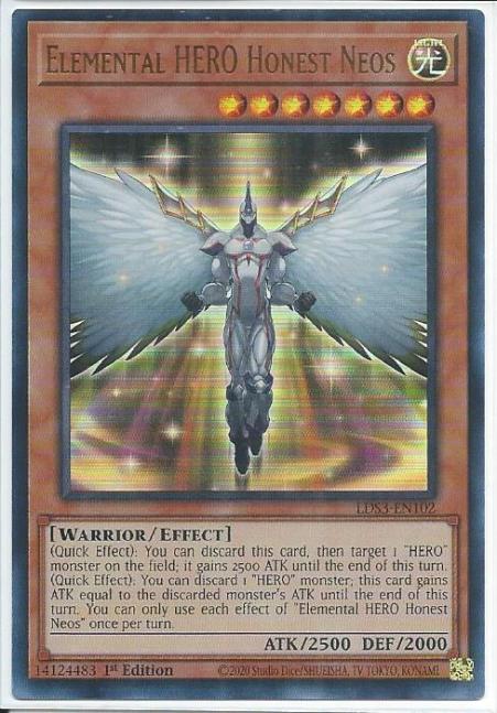 Yugioh - Elemental HERO Honest Neos *Ultra Rare* LDS3-EN102 (NM)