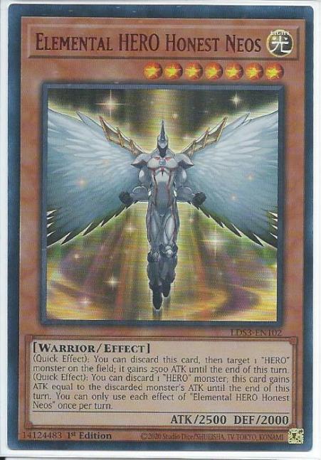 Yugioh - Elemental HERO Honest Neos *Red Ultra Rare* LDS3-EN102 (NM/M)
