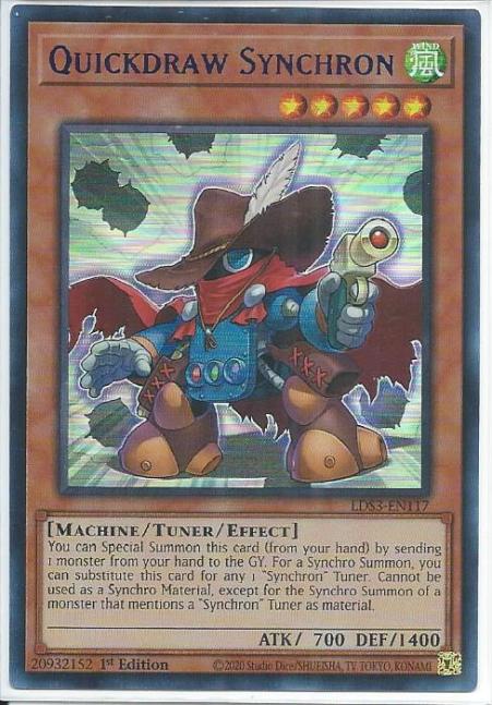 Yugioh - Quickdraw Synchron *Blue Ultra Rare* LDS3-EN117 (NM/M)