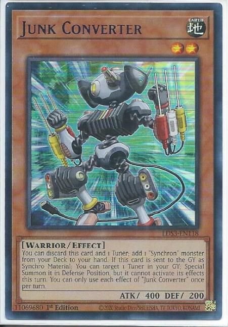 Yugioh - Junk Converter *Blue Ultra Rare* LDS3-EN118 (NM/M)
