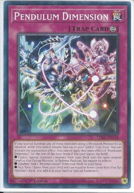Yugioh - Pendulum Dimension *Common* LDS3-EN134 (NM/M)
