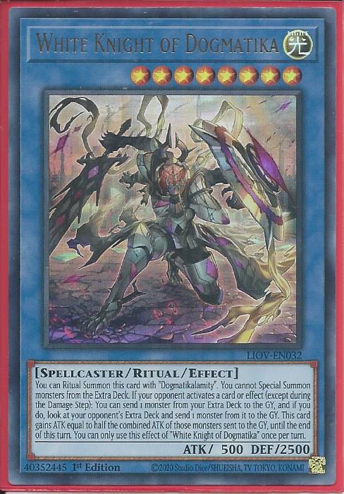 Yugioh - White Knight of Dogmatika *Ultra Rare* LIOV-EN032 (NM/M)